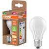 OSRAM Lampadina LED Classic A100 Filament, 7,2 W, E27, satinata, 1521 lm, vetro satinato, per studio, cucina, corridoio, soggiorno, attacco standard
