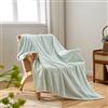 NEWCOSPLAY Coperta in pile di flanella, leggera e morbida, per tutte le stagioni (888-menta, copriletto (127 x 152 cm)