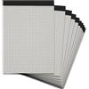 herlitz Landré - Blocco note riciclato, formato A6, a quadretti, senza copertina, 50 fogli, 10 pezzi