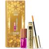 AVON Set Regalo Gleam and Glam Gift Set | Olio Labbra Nutriente SPF12 + Mascara Lash Genius + Scatola Regalo Make-up Occhi e Labbra
