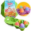 ZIMPLI - 4 x Bombe da Bagno Uovo Frizzanti, Alternativa ai Dolci di Cioccolato, Set Regalo Bombe da Bagno Idratanti, Regalo di Pasqua per Bambini 4 5 6 7 8 9 anni