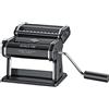 Küchenprofi Macchina per pasta manuale Vitale | acciaio inox verniciato a polvere inossidabile/alluminio | incl. rotella | grande morsetto da tavolo | 7 spessori | 3 accessori | Pasta Maker