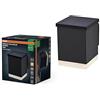 OSRAM Lampada da esterno ENDURA STYLE SOLAR WALL, 0,5 W, 50 lm, lampada da parete, grigio scuro, illuminazione indiretta, batteria ricaricabile, classe di protezione IP44, temperatura di colore 3.000
