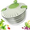 YIYAXIN Centrifuga Insalata con Cestino Rete, Insalatiera Strizza Ciotola Scolapiatti Spinner Vegetale Multifunzione 4L, Lavatrice Asciuga Lava Verdure Frutta, Asciugatrice Rotatore Lattuga Manuale Cucina