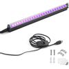 GREENIC Barra luminosa nera a LED UV, tubo a luce nera USB T5 portatile da 10 W 3 piedi, lampada che si illumina al buio per body painting, feste al neon, poster UV, Halloween