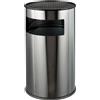 Ristosubito Posacenere gettacarte a colonna MDL in Acciaio inox brillante Modello 790610