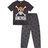 One Piece Pigiama da uomo One Piece a maniche lunghe, Nero , M