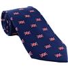 Michelsons of London Cravatta di seta decorata con piccole bandiere del Regno Unito Navy Taglia unica