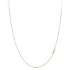 KEZEF Catena da Donna o da Uomo in Oro Rosa e Argento Sterling 1,3 mm - Catena da Collo in Argento 925 - Ipoallergenica e Resistente all'Appannamento - 22 Pollici | 56 cm