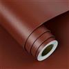 FunStick 40CMx6M Carta da Parati Adesiva Muro Camera da Letto Soggiorno Rossa Marrone Pellicola Autoadesiva Rosso Scuro Pellicola Adesiva per Piano Tavolo Carta Autoadesiva per Mobili Rosso Bordeaux