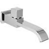 Garosa Rubinetto Lavabo a Parete G1/2, Miscelatore Singolo per Lavabo con Effetto Cascata, Rubinetto da Parete in Ottone Massiccio Finitura Cromo Resistente, Accessorio Bagno Freddo