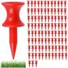 hzfengsheng Red Golf Tees Plastica 30MM Piccolo Castello Tees Accessori Golf 100PCS Inverno Golf Tees per Driving Range