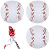 yotutun 3 Pezzi Palle da Baseball Morbida, 9 Pollici PU Soft Basebälle Match Elite Palline Training Sport Giochi di Baseball Professionali Softball per Esercitarsi Adulti e Giovani