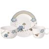 VILLEROY & BOCH Boho Kids Walk Like an Elephant Set Pappa Bimbo 3 Pezzi Porcellana