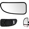 SENZEAL Vetro dello Specchietto Lato Guida Riscaldato con Piastra Portante per Fiat Ducato Peugeot Boxer Citroen Jumper 1998-2006 (Inferiore Sinistro)