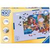 Ravensburger - Accessori per puzzle per bambini e adulti 17971 - Vassoio per puzzle pieghevole in cartone - Clip di montaggio - Per puzzle fino a 1000 pezzi - Assemblare, assemblare, conservare