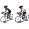OPO 10 - Set di 2 Statuette di Ciclisti del Tour de France da 5 cm in Metallo C01+C04