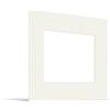 JUNOMI® Passepartout 30x30 cm Dimensioni Esterne - per Formato Immagine 20x20 cm - Spessore 1,5 mm - Colore Bianco Crema