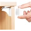 Lectorias Set da 10 Pezzi Chiusura Cassetti per Bambini, Chiusure Sicurezza, Blocco Cassettis Magnetici, Serratura Sicurezz Magnetiche, Serrature Calamita con Chiave, per Protezione dei Bambin, Bianc