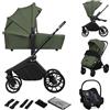 LIONELO Mika Plus Passeggino Trio con Navicella e Seggiolino Auto 0-48 Mesi