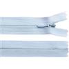 cyclingcolors 2x Cerniera invisibile N°3 20 cm - chiusura lampo in poliestere con cursore, estremità aperta, per cucito sartoria abbigliamento giacche cappotti - blu ghiaccio