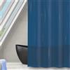 MSV Tenda da doccia in poliestere Romana 180x180 cm Blu scuro trasparente