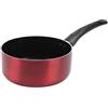 Sitram 712388 - Casseruola in alluminio pressato CHERRY Ø 20 cm, rivestimento antiaderente, colore rosso metallizzato, tutti i piani cottura, induzione