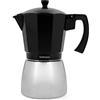Bidasoa TRIBECA - Caffettiera alluminio nero e grigio 12 tazze 7605014
