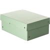 FALKEN PureBox - Scatola portaoggetti originale PureBox, 100 mm, in cartone robusto, formato DIN A5, colore: verde, con coperchio, in cartone robusto, scatola regalo vegana, scatola per il trasporto
