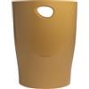 EXACOMPTA - 1 cestino con manici ECOBIN NeoDeco - Volume 15 litri - Dimensioni 26,3 x 26,3 x 33,5 cm - per ufficio o casa - Colore rame oro