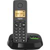 Gigaset Pure 120A - Telefono senza fili - Telefono DECT con segreteria telefonica - Display retroilluminato - Compatibile con apparecchi acustici, protezione chiamate indesiderate, Nero Antracite