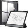 Fintie Custodia ibrida sottile compatibile con tablet BOOX Note Air3 C da 10,3 pollici, versione 2023, [portapenne integrato] copertura antiurto con guscio posteriore trasparente trasparente,