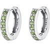 MARLION JEWELS Orecchini cerchio da donna in argento 925 con zirconi in due colori. Set Orecchini da donna cerchio con finitura in argento sterling o oro 18 carati ideali per regalo... Gioielli (Argento placcato)