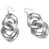Vlnet ® | Vestopazzo orecchini pendenti catena twisted chain | alluminio 100% riciclato | Chiusura ad amo | Nickel tested | Lavorazione artigianale.