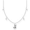 THOMAS SABO KE2174-644-7-L45V - Collana da donna in argento sterling 925 con volpe artica e zirconi bianchi, lunghezza 45 cm, 45 cm, Argento sterling, Zirconia cubica
