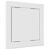 VENTEUROPE Sportello di ispezione 15x15 cm bianco, sportello di revisione in ABS, sportello di revisione a secco, porta di manutenzione, sportello di servizio per ispezione e copertura, porta di ispezione, porta