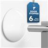 shinfly Fermaporta Maniglia a Muro, 6 Pezzi Paracolpi Porta in Silicone Bianco, 60x8mm Fermaporta Adesivo, Gommini per Porte Salva Muro, Door Stopper per Porte,Maniglie,Frigoriferi e Finestre