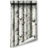 ICYEHAO Carta da Parati Alberi, 44.5 x 500 cm Carta Adesiva per Mobili Legno Carta da Parati Betulle Foresta Pellicola Adesiva per Mobili,Camera da Letto,Soggiorno,Bagno,Cucina