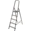 Facal Golden GLD/5 , 5 gradini, 1.64 m - Scalandrino in alluminio con cavalletto - Altezza stimata operativa 2.91 m