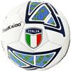 CUCUBA Pallone da Calcio Italia da Allenamento o Partita Colore Bianco con Scudetto Tricolore Misura 5 Regolamentare