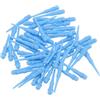 PATIKIL Punte per Frecce in Plastica con Filettatura 2BA, 60pz Accessori per Freccette Ricambio Punta Morbida per Frecce, Cielo Blu