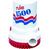 Rule 1500 GPH Non-Automatic Bilge Pump-24v, Bomba Unisex-Adult, Multicolor, Standard