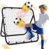MoKo Rete di Rimbalzo da Calcio, Rete da Calcio Rebounder con Angolo Regolabile Rapido, Rete per Rimbalzo Portatile Regali per Allenamento di Calcio, Ausili per Cortile, Prato, Adolescenti e Adulti