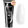 Saviland 100g Ricostruzione Unghie Gel, Poly Gel per Estensione Unghie, Acrygel per Unghie Bianco, Lunga Durata, Nail Art per Fai Da Te a Casa per Principianti