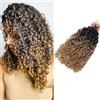 Dsoar Mini Passione Torsione Capelli all'Uncinetto 14 Pollici Trecce all'Uncinetto Yanky Twist Soffici Estensioni di Capelli Corti Kinky Twist 5 Confezioni, 15 Fili/Confezione