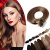 SEGO Extension Capelli Veri Cheratina 100 Ciocche 50g - 50cm 100% Remy Pre-Bonded Human Hair Indiani Hair U Tip