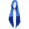MapofBeauty 32 Pollic/80 cm Lungo Dritto Anime Costume Cosplay Festa Parrucca (Luminoso Blu)
