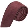 King & Priory Cravatta Donegal in tweed, colore rosso