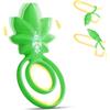 Roluck Anello Vibrante per Lei e Lui Sexytoysys Coppia Anello Vibrante Anello Pene con 10 Vibrazione Foglia Forma Cock Ring Doppio Anelli Pene Sesso Toys Sessuali per Uomini