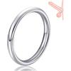 Roluck Anello per Pene in Metallo per Uomo Cock Ring per Una Maggiore Potenza, Gioielli Intimi per Glande Anelli Pene per Eiaculazione Ritardata, Sesso Toys Sessuali per Uomini (M: 4,5 cm)